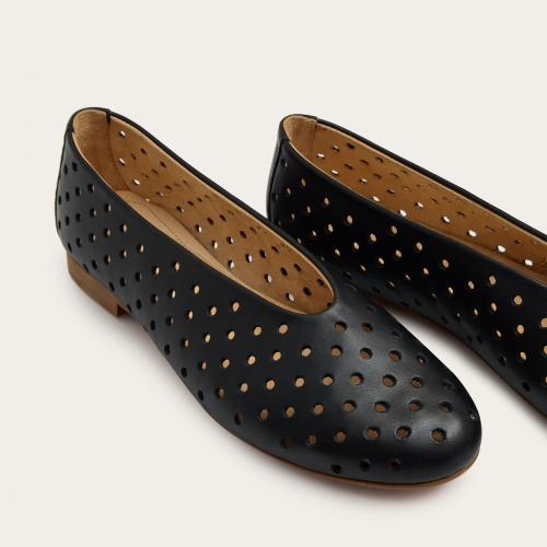 Opera Ballerina, black openwork pattern